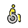 Man In Manual Wheelchair Emoji 👨‍🦽 image - OpenMoji style