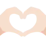 Heart Hands: Light Skin Tone Emoji 🫶🏻 image - Twitter / X (Twemoji) style