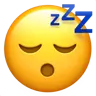 Emoji Volto addormentato 😴 image - Apple style