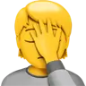 Person Facepalming Emoji 🤦 image - Apple style