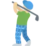 Man Golfing: Medium-Light Skin Tone Emoji 🏌🏼‍♂️ image - Twitter / X (Twemoji) style