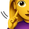 Deaf Woman Emoji 🧏‍♀️ image - Apple style