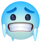 Cold Face Emoji 🥶 image - Facebook Meta style