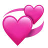 Drehende Herzen Emoji 💞 image - Apple style
