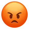 Pouting Face Emoji 😡 image - Apple style