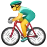 Emoji Ciclista 🚴 image - WhatsApp style
