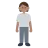 Person Standing: Medium Skin Tone