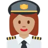 Woman Pilot: Medium Skin Tone Emoji 👩🏽‍✈️ image - Twitter / X (Twemoji) style