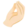 Pinched Fingers: Light Skin Tone Emoji 🤌🏻 image - Google Noto Color style