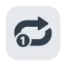 Repeat Single Button Emoji 🔂 image - Tossface style