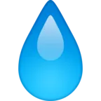 Droplet Emoji 💧 image - Facebook Meta style