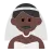 Man With Veil: Dark Skin Tone