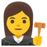 Woman Judge Emoji 👩‍⚖️ image - Google Noto Color style
