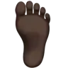 Foot: Dark Skin Tone Emoji 🦶🏿 image - Apple style