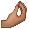 Pinched Fingers: Medium Skin Tone Emoji 🤌🏽 image - WhatsApp style