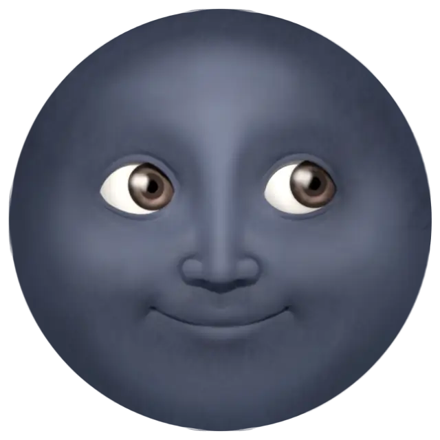 Księżyc w nowiu z twarzą