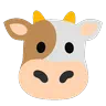Emoji Faccia di mucca 🐮 image - Google Noto Color Animated style