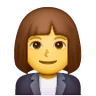 Woman Office Worker Emoji 👩‍💼 image - Samsung style