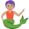 Merperson: Medium Skin Tone Emoji 🧜🏽 image - Twitter / X (Twemoji) style