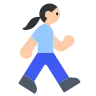 Woman Walking: Light Skin Tone Emoji 🚶🏻‍♀️ image - Tossface style