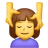 Woman Getting Massage Emoji 💆‍♀️ image - Samsung style