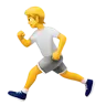 Person Running Emoji 🏃 image - Apple style