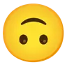 倒头 Emoji 🙃 image - Google Noto Color style