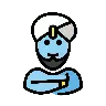 Man Genie Emoji 🧞‍♂️ image - OpenMoji style