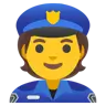 Эмодзи Офицер полиции 👮 image - Google Noto Color style