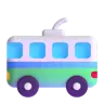 โทรลลี่ย์ Emoji 🚎 image - Microsoft 3D Fluent style