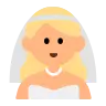 Woman With Veil: Medium-Light Skin Tone Emoji 👰🏼‍♀️ image - Tossface style
