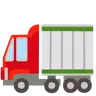 รถบรรทุกแบบหักเลี้ยว Emoji 🚛 image - Google Noto Color style