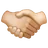 Handshake: Light Skin Tone, Medium-Light Skin Tone