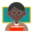 Man Teacher: Dark Skin Tone