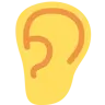 Ear Emoji 👂 image - Twitter / X (Twemoji) style