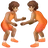 People Wrestling: Medium Skin Tone