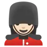 Woman Guard: Light Skin Tone Emoji 💂🏻‍♀️ image - Google Noto Color style