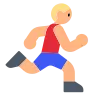 Man Running: Medium-Light Skin Tone Emoji 🏃🏼‍♂️ image - Tossface style