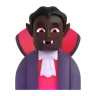 Man Vampire: Dark Skin Tone Emoji 🧛🏿‍♂️ image - Microsoft 3D Fluent style
