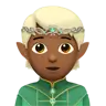 Elf: Medium-Dark Skin Tone Emoji 🧝🏾 image - Apple style
