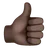 Thumbs Up: Dark Skin Tone