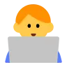 Man Technologist Emoji 👨‍💻 image - Tossface style