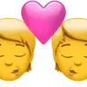 Kiss Emoji 💏 image - Apple style