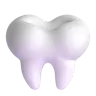 Tooth Emoji 🦷 image - Microsoft 3D Fluent style