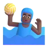 Man Playing Water Polo: Medium-Dark Skin Tone Emoji 🤽🏾‍♂️ image - Microsoft 3D Fluent style