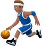 Man Bouncing Ball: Medium Skin Tone Emoji ⛹🏽‍♂️ image - Apple style