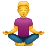 Man In Lotus Position Emoji 🧘‍♂️ image - WhatsApp style