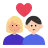 Couple With Heart: Woman, Man, Medium-Light Skin Tone, Light Skin Tone