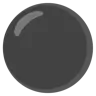 ミディアムブラックサークル Emoji ⚫ image - Google Noto Color style