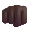 Oncoming Fist: Dark Skin Tone Emoji 👊🏿 image - Microsoft 3D Fluent style